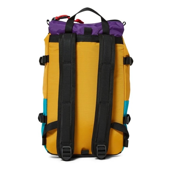 Like New! Topo Designs Mini Rover Backpack Ripstop/Black/Purple Retro Unisex - Picture 3 of 15